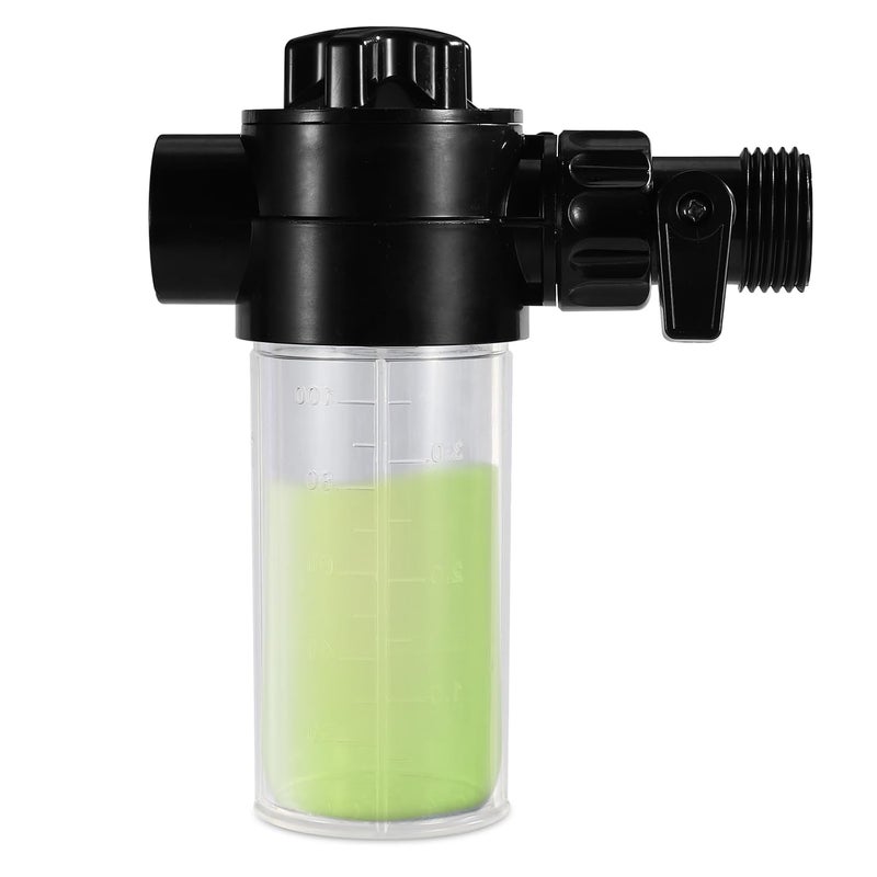 Sinbana Fertilizer Injector Bottle, Premium 4oz Injector Bottle with Valve and Hose End Sprayer Adapter Practical Liquid Inline Fertilizer Sprayer Dispenser Accessories for Botanical Gardens - Image 1